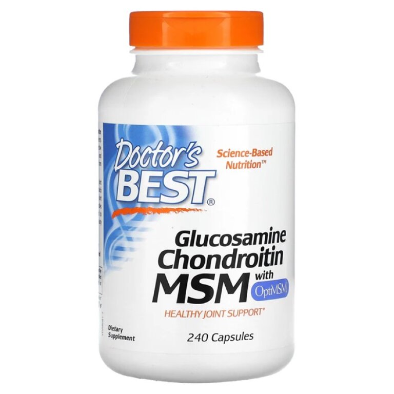 Doctor's Best - Glucosamine Chondroitin MSM with OptiMSM - 240 caps
