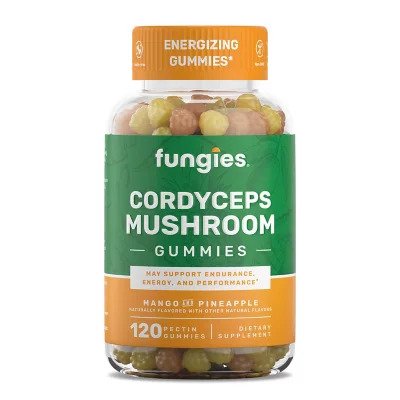 Fungies - Cordyceps paddenstoelengummies, mango & ananas - 120 gummies