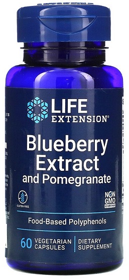 Life Extension - Blueberry Extract with Pomegranate - 60 vcaps