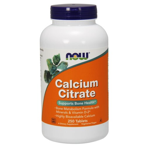 NOW Foods - Calcium Citrate with Minerals & Vitamin D-2 - 250 tabs