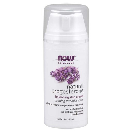 NOW Foods - Natural Progesterone Balancing Skin Cream with Lavender - 85g