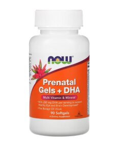 NOW Foods - Prenatal Gels + DHA - 90 softgels