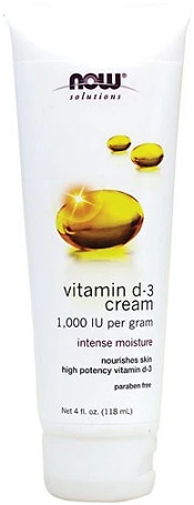 NOW Foods - Vitamin D-3 Cream - 118 ml.
