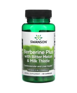 Swanson - Berberine Plus with Bitter Melon & Milk Thistle - 60 caps
