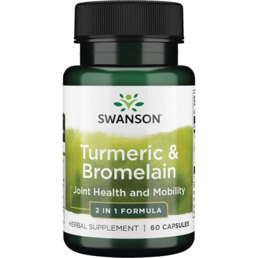 Swanson - Turmeric & Bromelain - 60 caps