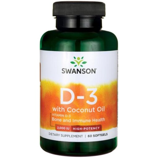 Swanson - Vitamin D-3 with Coconut Oil