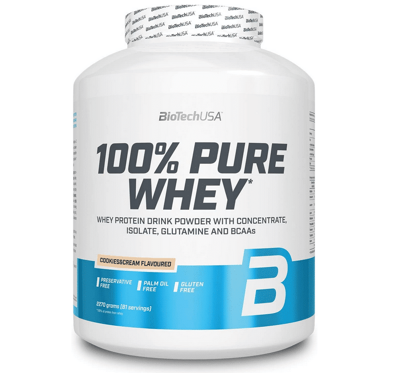 BioTechUSA – 100% Pure Whey Lactosevrij Cookies & Cream - 2270g
