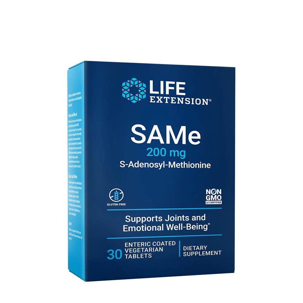 Life Extension - SAMe 200 mg (S-Adenosyl-Methionine) (30 Tablets)