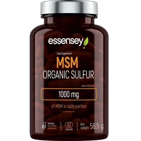 Essensey – MSM Zwavel 1000 mg, 90 capsules