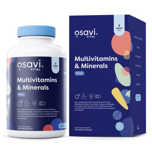 Multivitamins & Minerals Man - 180 vegan caps