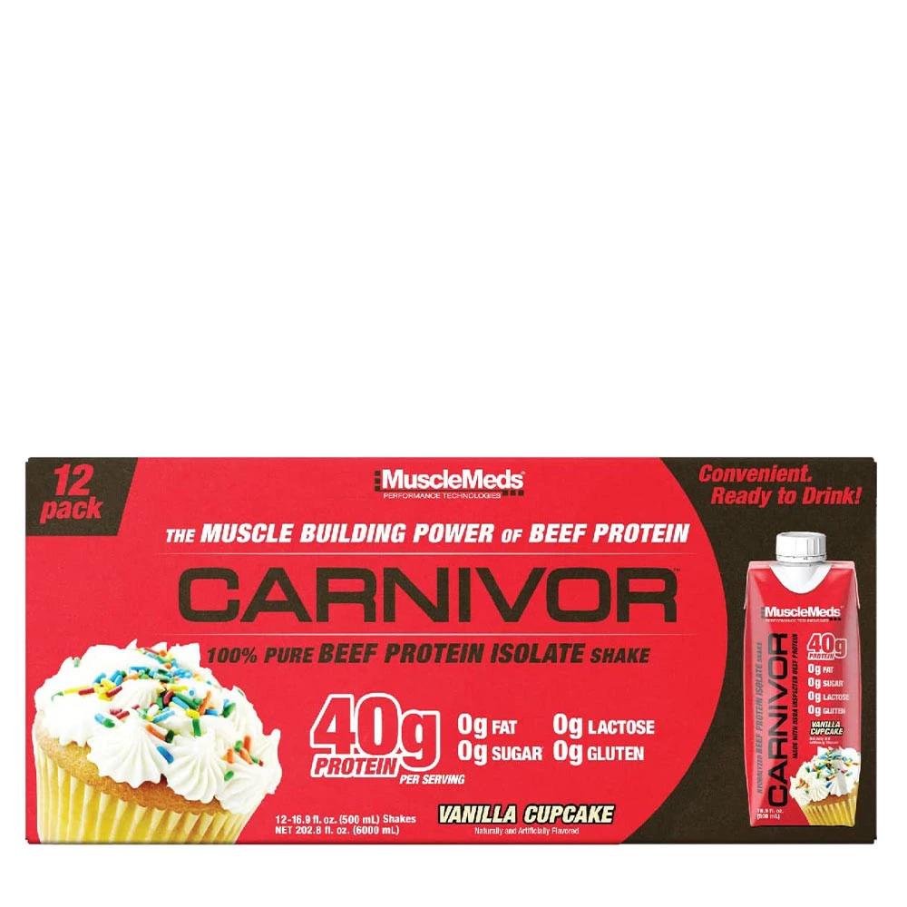 MuscleMeds - Carnivor RTD Beef Protein Shake (12 pack