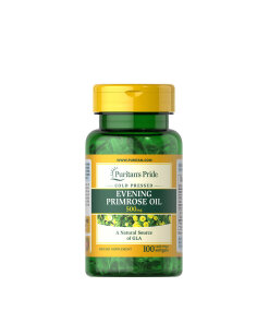 Puritans Pride Evening Primrose Oil 500 mg with GLA (100 Softgels)