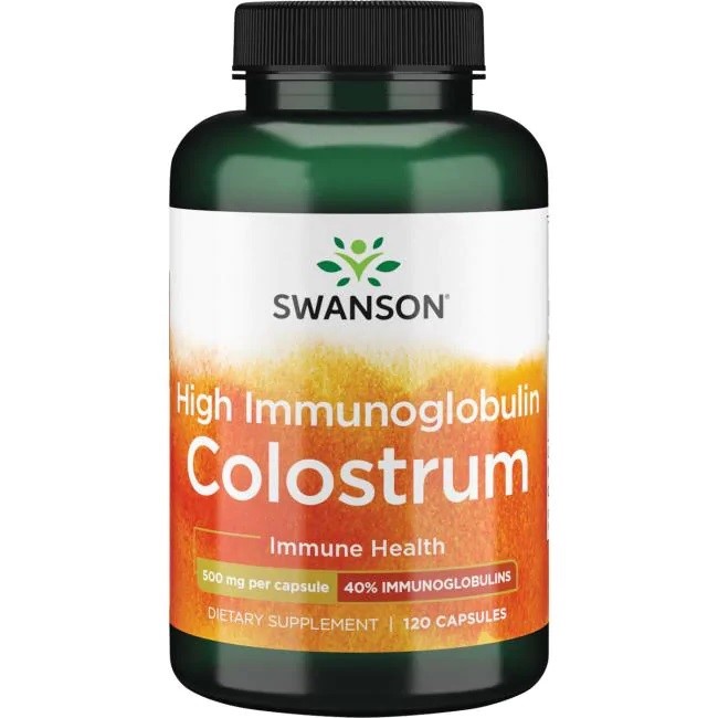 Swanson – High IG Colostrum 500 mg, 120 capsules
