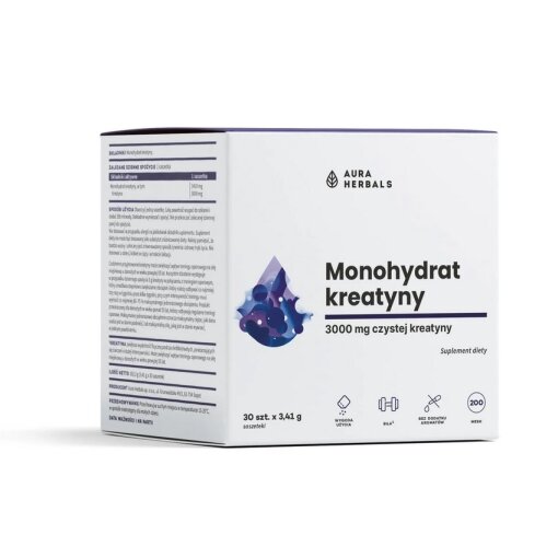 AURA HERBALS Creatine Monohydrate (30 pcs)