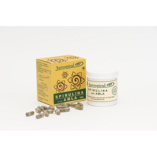 AUROSPIRUL Spirulina with Amla (100 caps)