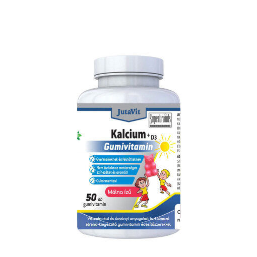JutaVit Calcium+Vitamin D3 Gummy Vitamin (50 Gummies