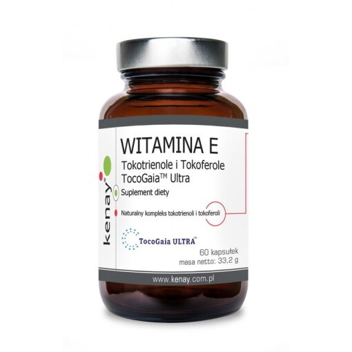 KENAY Vitamin E Tocotrienols and Tocopherols TocoGaia Ultra (60 caps)