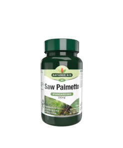 Natures Aid Saw Palmetto Standardised 500 mg (90 Tablets)