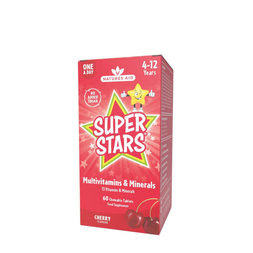 Natures Aid Super Stars Multivitamin (60 Chewable Tablets
