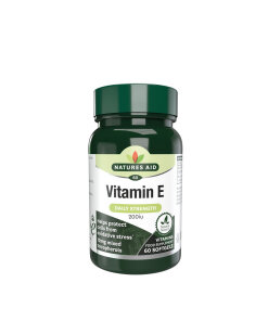 Natures Aid Vitamin E 200 IU (60 Softgels)