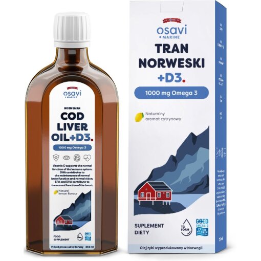 OSAVI Norwegian Cod Liver Oil +D3