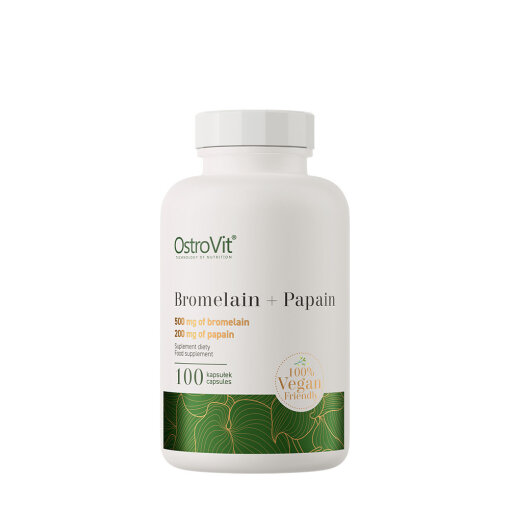 Ostrovit Bromelain + Papain 100% Vege (100 Capsules)