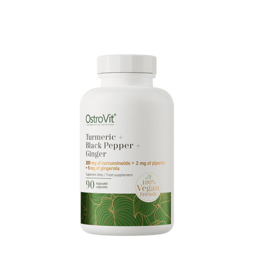 Ostrovit Turmeric + Black Pepper + Ginger VEGE (90 Capsules)