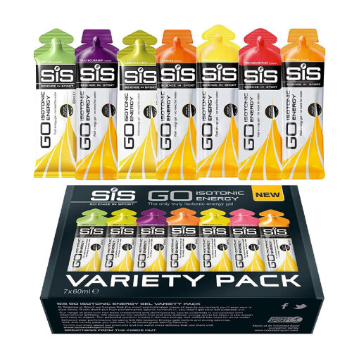 Science in Sport GO Isotonic Energy Gel Variety Pack (7 x 60 ml