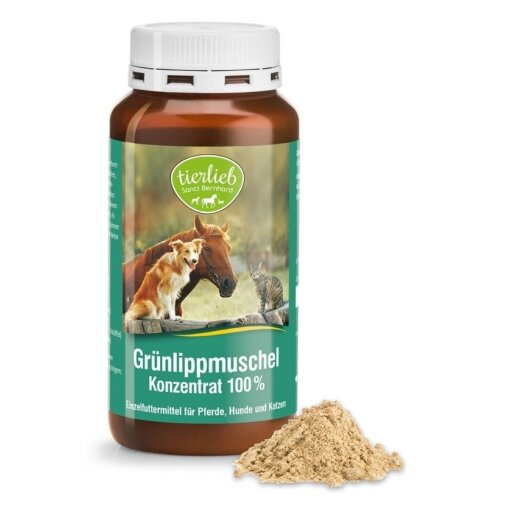 TIERLIEB 100 % Green-lipped mussel concentrate for dogs and cats (150 g / 5