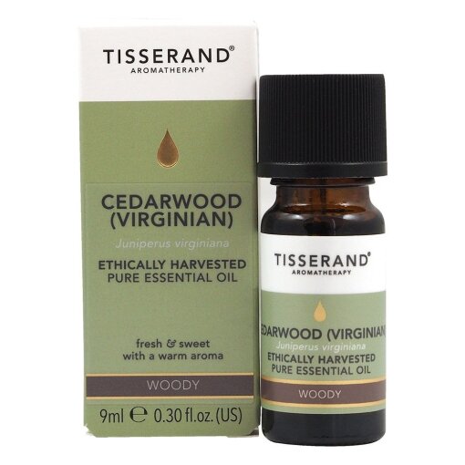 TISSERAND AROMATHERAPY Cedarwood (Virginian) Juniperus Virginiana Ethically Harvested (9 ml / 0