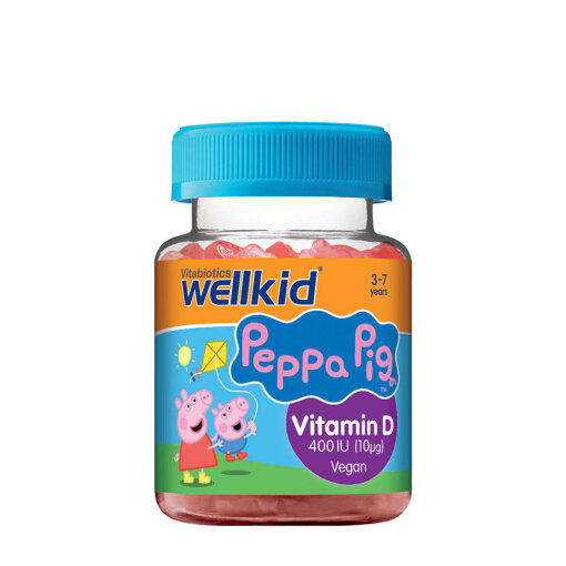 Vitabiotics Wellkid Peppa Pig Vitamin D 400 IU  (30 Gummies