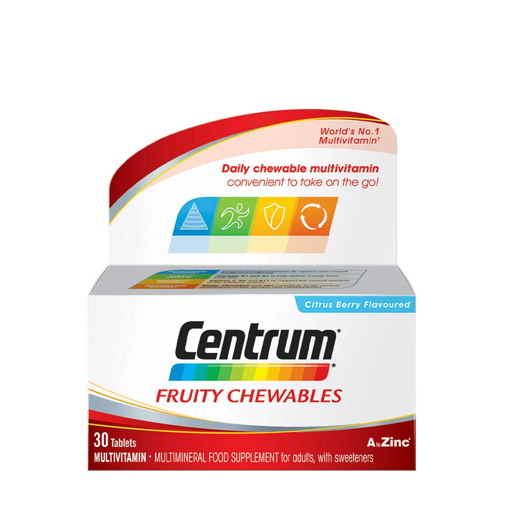 Centrum Fruity Chewables (30 Tablets)