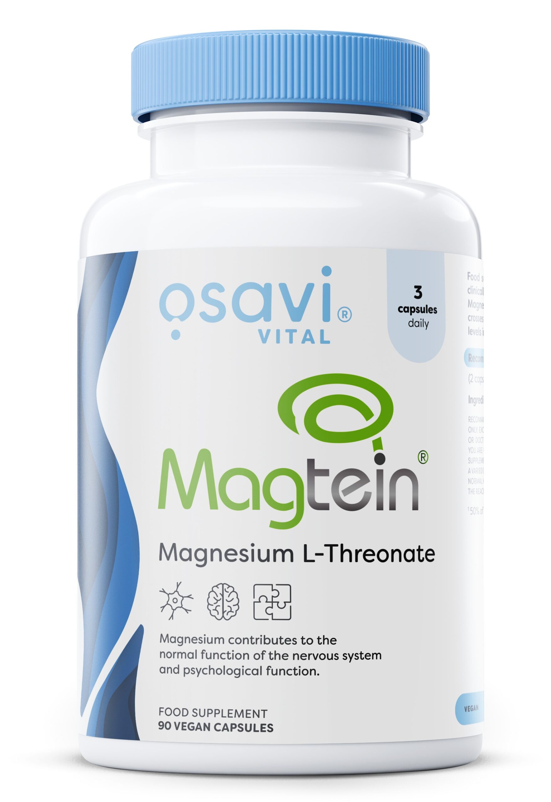 Magtein Magnesium L-threonate - 90 vegan caps