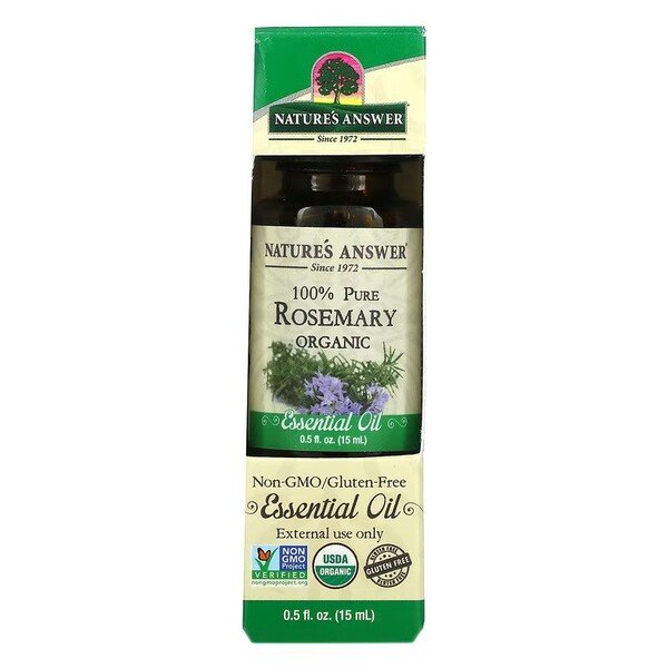 100% Ren Ekologisk Rosmarins Eterisk Olja – 15 ml