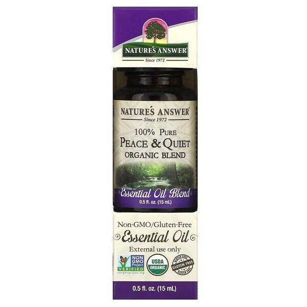 100% Ren Peace & Quiet Ekologisk Blandning Eterisk Olja – 15 ml