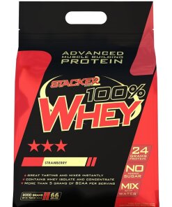 100% Whey - Jordgubbsmak + 2000 g