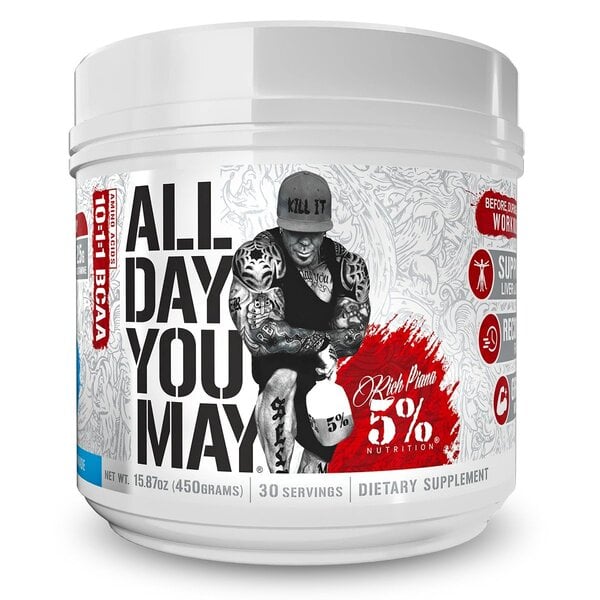 5% Nutrition - All Day You May Legendariska Serien Blåbärslimonad + 450g