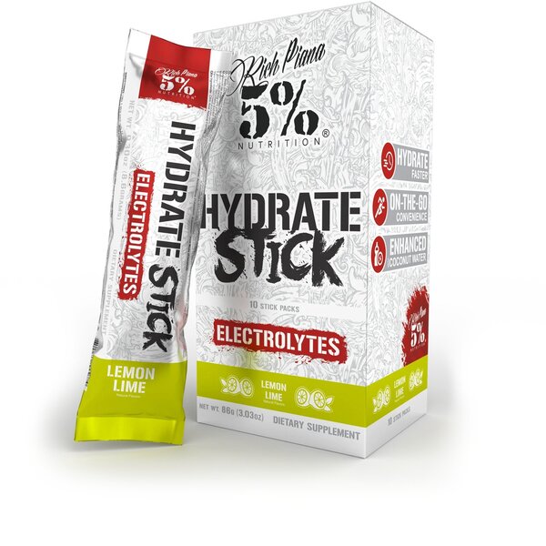 5% Nutrition - Legendary Series Hydrate-stickförpackningar Citron-lime + 10 x 9 g