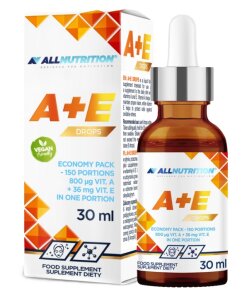 A + E Droppar – Vitamin A & E i flytande form – 30 ml