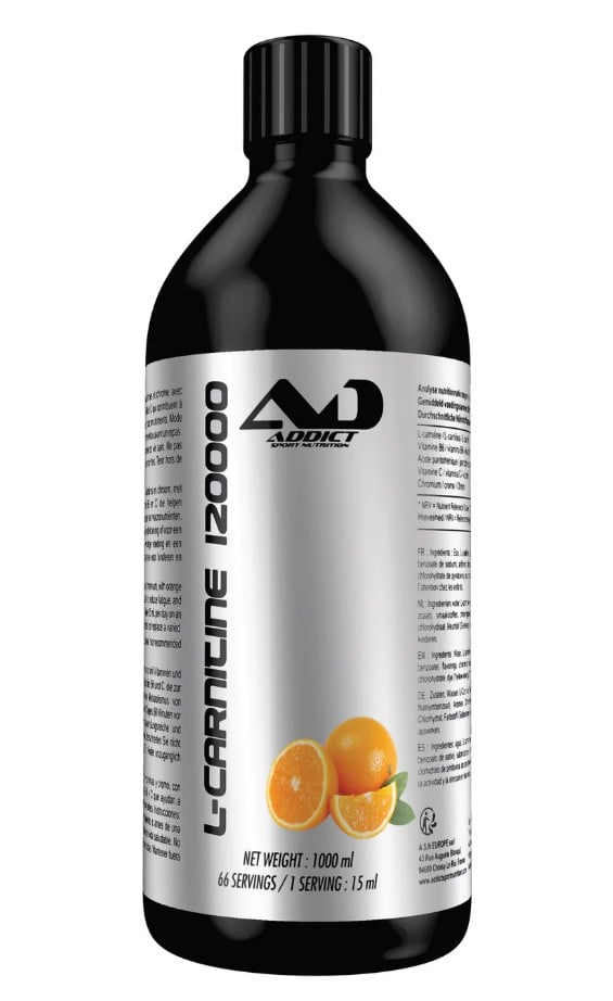 Addict Sport Nutrition - L-karnitin Tropisk apelsin + 1000 ml