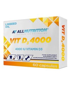 Allnutrition - D-vitamin D3 4000 IE + 60 kapslar