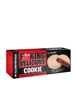 Allnutrition - Fitking Delicious Cookie jordnötssmör och jordgubbsgelé + 128 g
