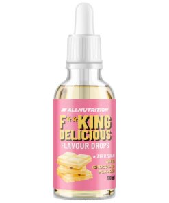 Allnutrition - Fitking Delikata smakdrops Vit choklad + 50 ml