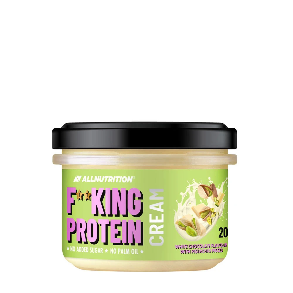 Allnutrition Fitking Protein Cream – Vit Choklad med Pistaschebittar