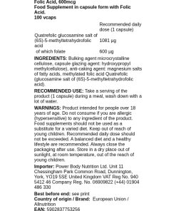 Allnutrition - Folsyra 600 µg + 100 kapslar