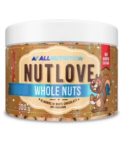 Allnutrition - Nutlove hela mandlar i vit choklad och kanel + 300 g