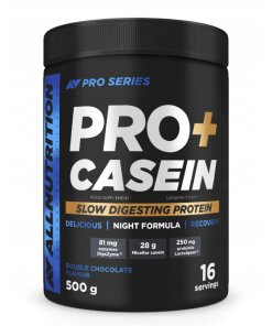 Allnutrition - Pro+ kasein Dubbelchoklad + 500g