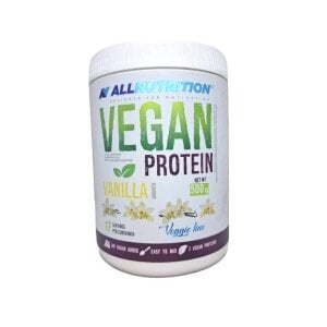 Allnutrition - vegan vaniljproteinpulver + 500 g