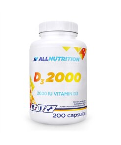Allnutrition – Vitamin D3 2000 IE – 200 Kapslar