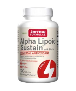 Alpha Lipoic Sustain - med biotin + 120 tabletter